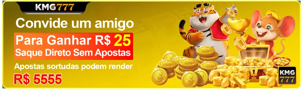 Aplicativo KMG777 com interface moderna e jogos variados