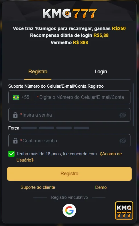 Suporte em Português Sempre ao Seu Lado - kmg777.com